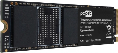 Накопитель SSD PC Pet PCIe 3.0 x4 512GB PCPS512G304