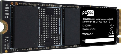 Накопитель SSD PC Pet PCI-E 3.0 x4 1Tb PCPS001T3 OEM M.2 2280