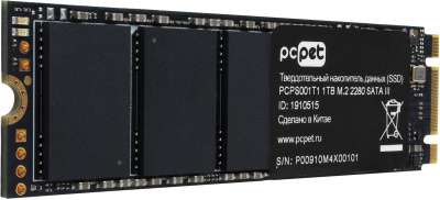 Накопитель SSD PC Pet SATA III 1Tb PCPS001T1 OEM M.2 2280