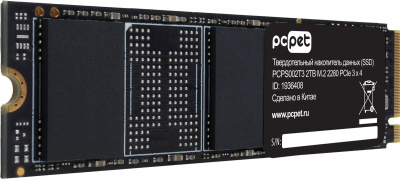 Накопитель SSD PC Pet PCI-E 3.0 x4 2TB PCPS002T3 OEM M.2 2280