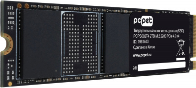 Накопитель SSD PC Pet PCI-E 4.0 x4 2TB PCPS002T4 OEM M.2 2280