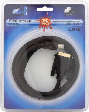Cable Video HDMI19M to DVI19M, 2m