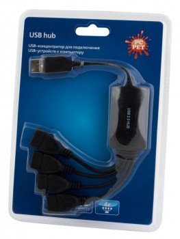 Хаб PC PET 4-port USB2.0 (Splitter)