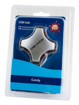 Хаб PC PET 4-port USB2.0 (Candy)