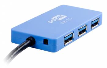 Хаб PC PET 4-port USB3.0 (ColorBoxBlue)